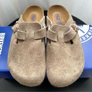 Birkenstock Boston in Taupe size EU 35 Narrow Fit